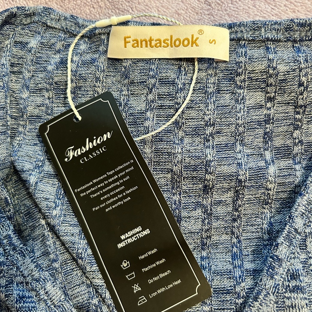 Women's Blue Pajama Set - Picture 6 of 6